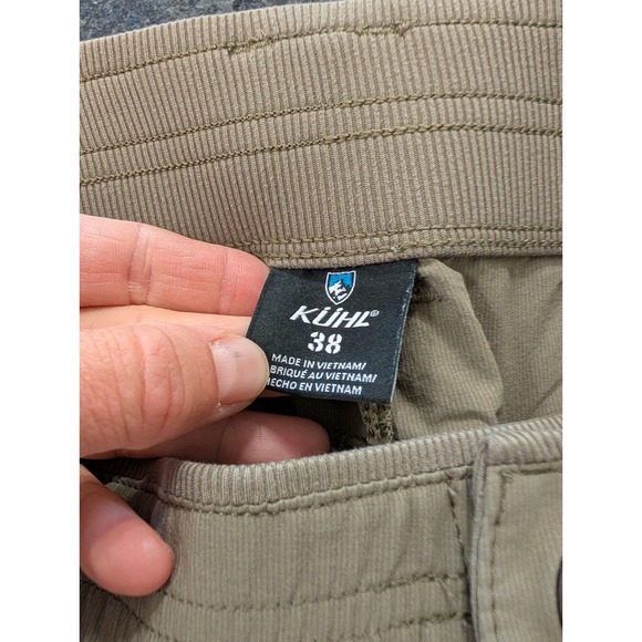 Kuhl Men's Size 38 Khaki Hiking Outdoor Shorts stretch travel gorpcore - Picture 5 of 7